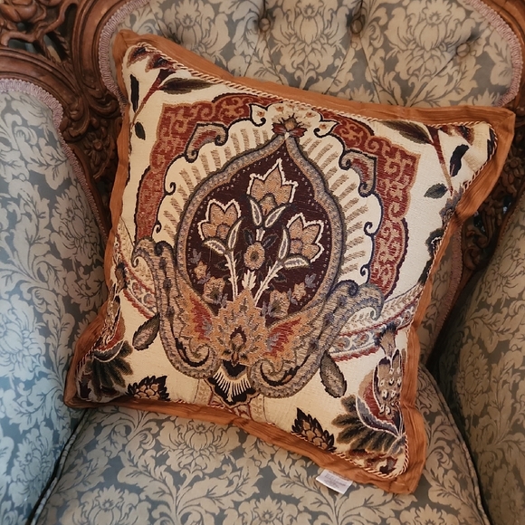 Criscall Other - Elegant Paisley Accent Pillow - Multicolor